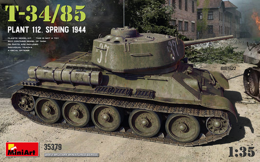 MiniArt T-34-85 Plant 112. Spring 1944 - 35379 box art