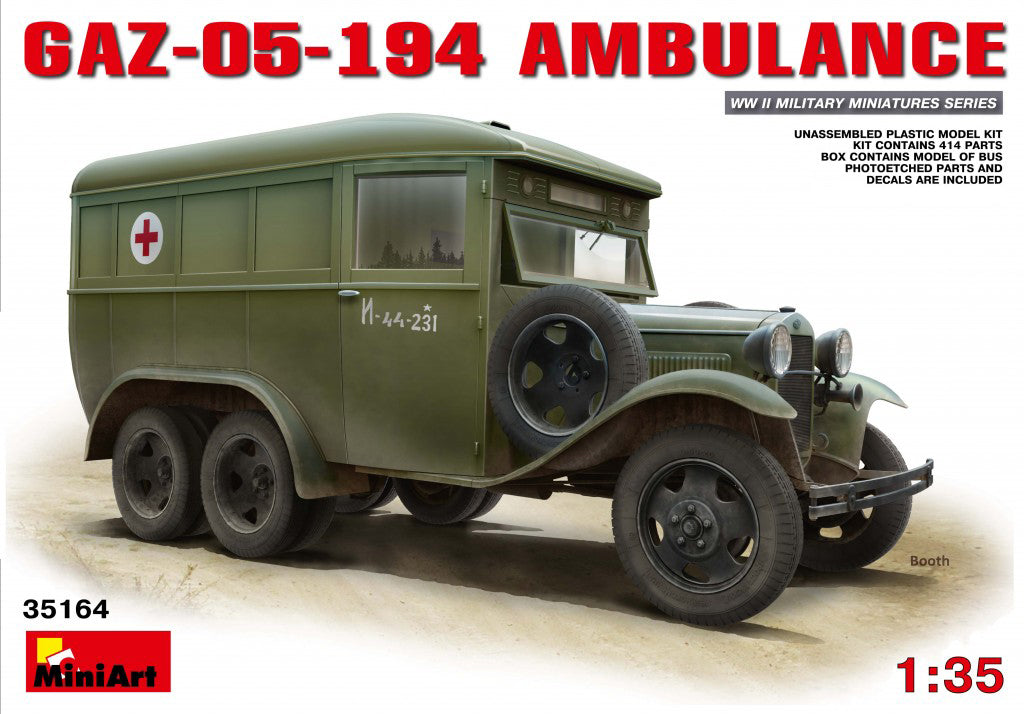 MiniArt GAZ-05-194 Soviet Ambulance - 35164 box art