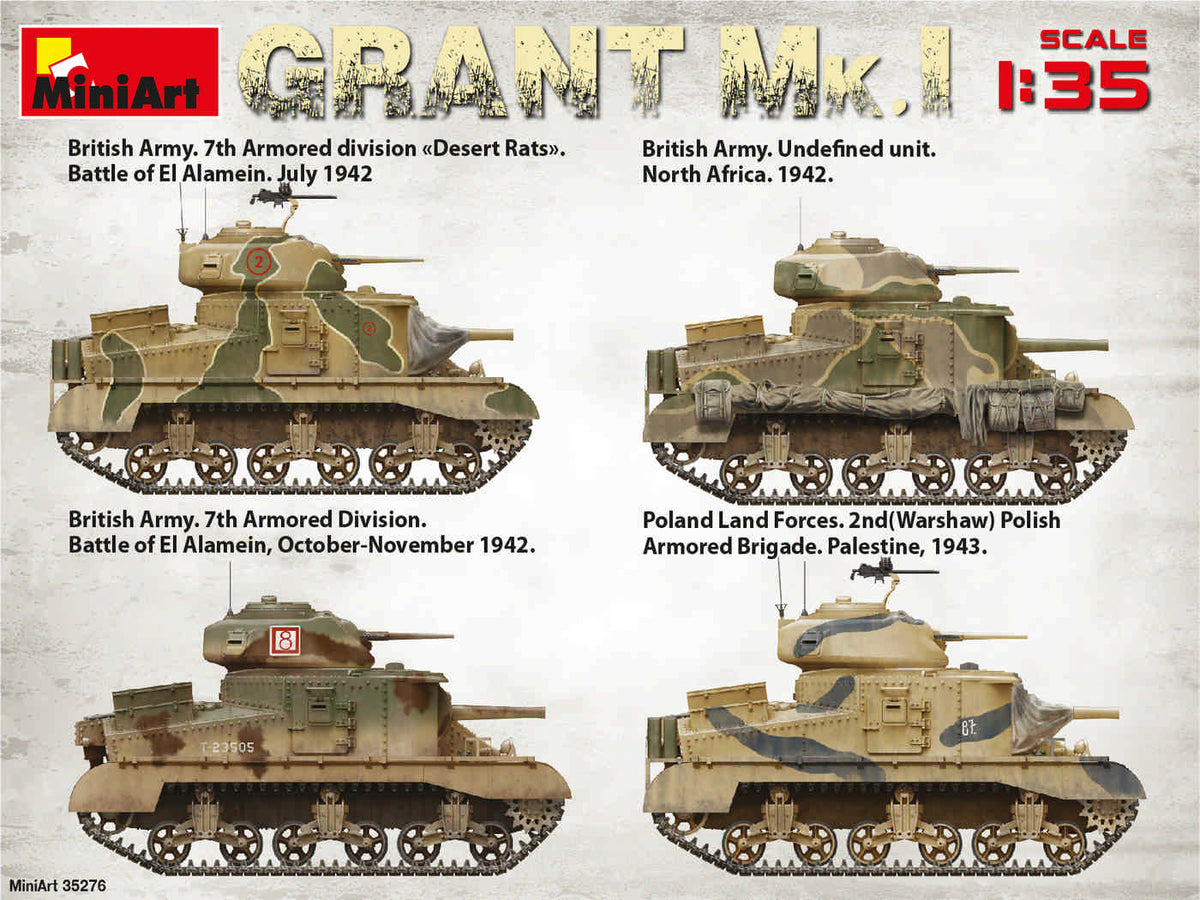 MiniArt 1/35 Military - Grant Mk. Interior Kit - 35217