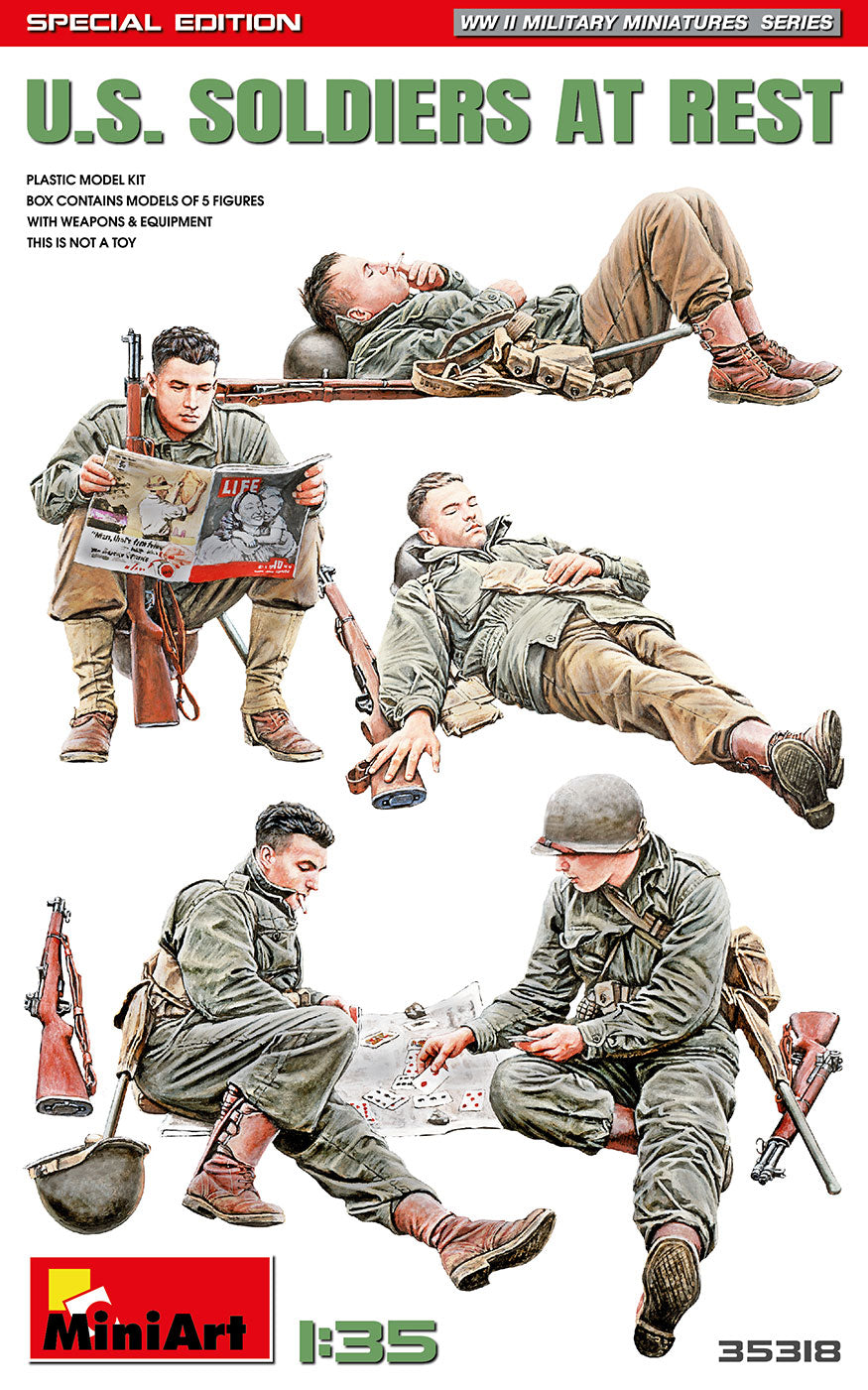 MiniArt US Soldiers at Rest (Sepcial Edition) - 35318 box art