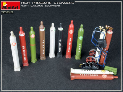 MiniArt 1/35 Military - High Pressure Cylinders w/ Welding Equip - 35618