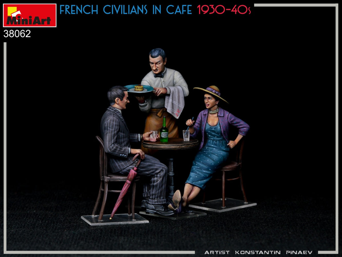 MiniArt 1/35 Military - French Civilians in Cafe 1930-40's - 38062