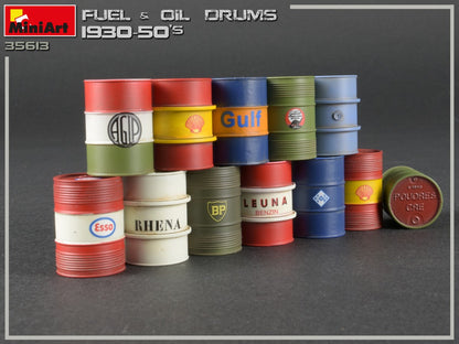 MiniArt 1/35 Accessories - Fuel & Oil Drums 1930-50's - 35613