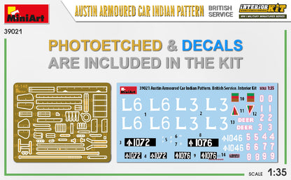 MiniArt 1/35 Military - Austin Armored Car (Indian / British) - 39021