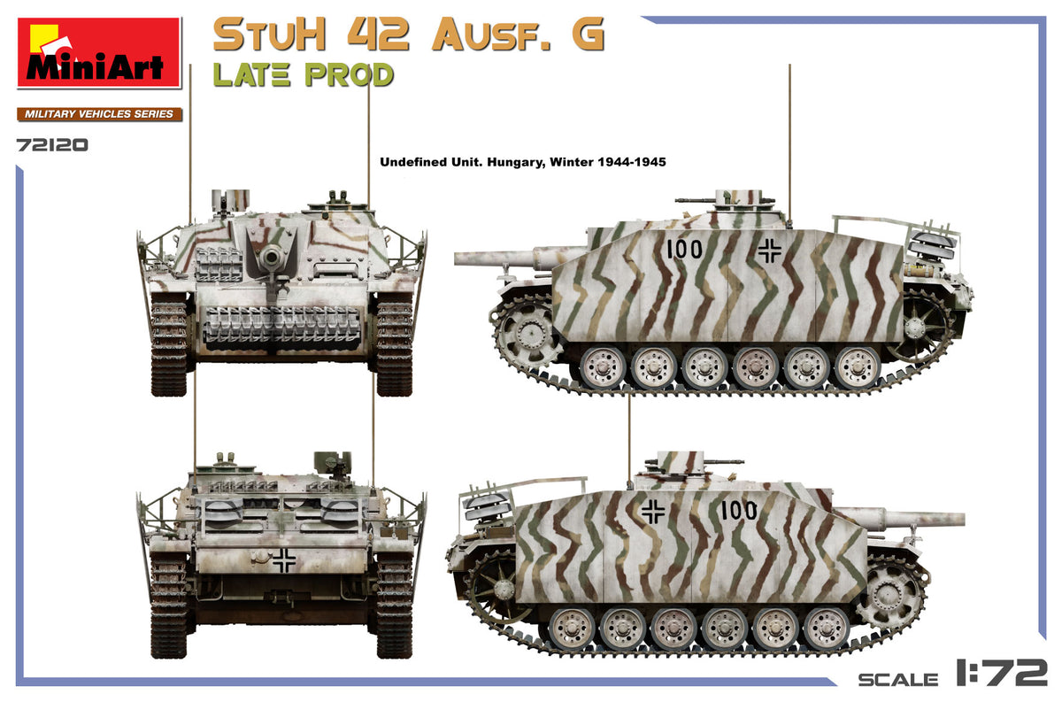 MiniArt 1/72 Military - StuH 42 Ausf. G Late Prod - 72120