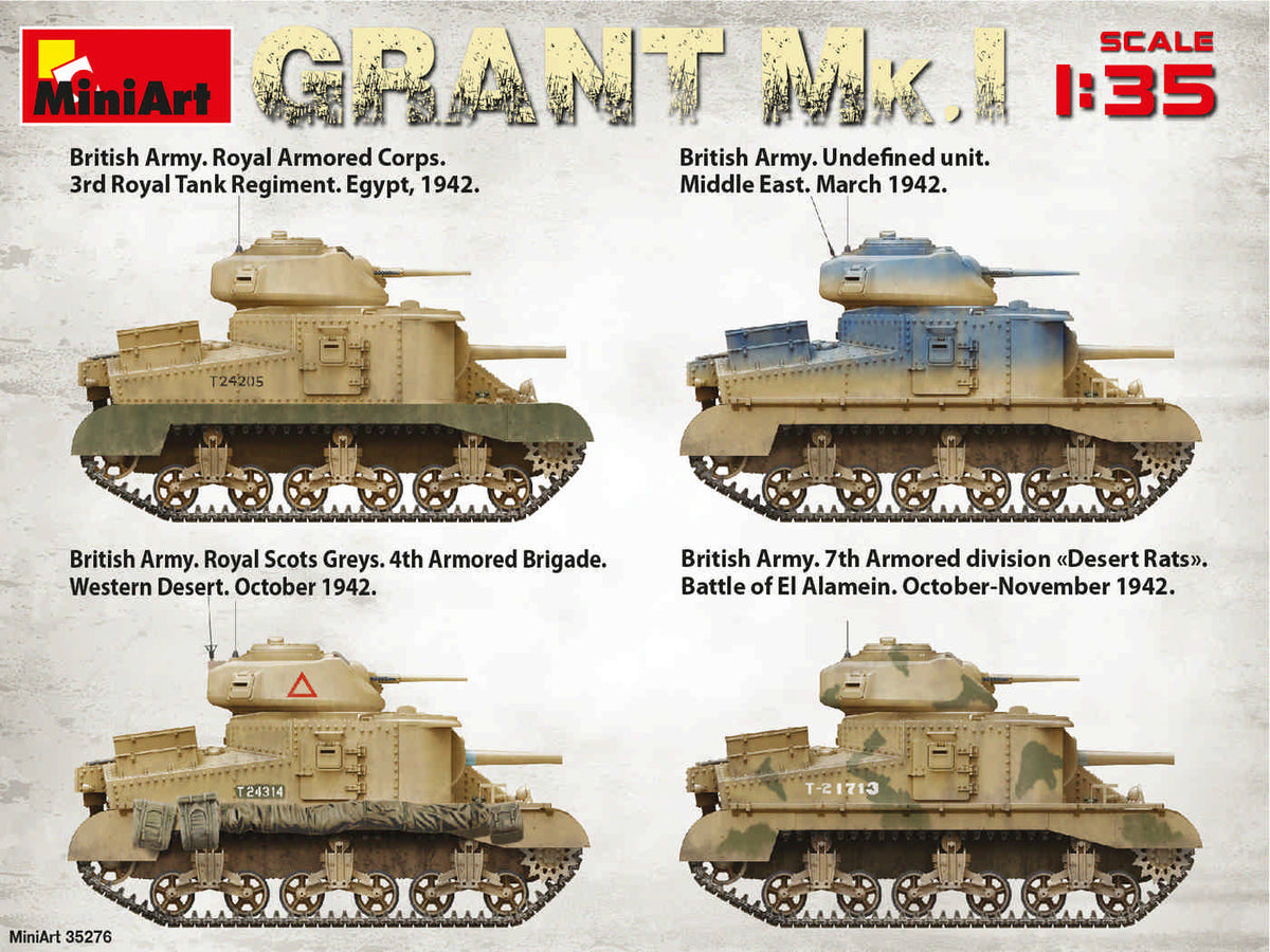 MiniArt 1/35 Military - Grant Mk. Interior Kit - 35217