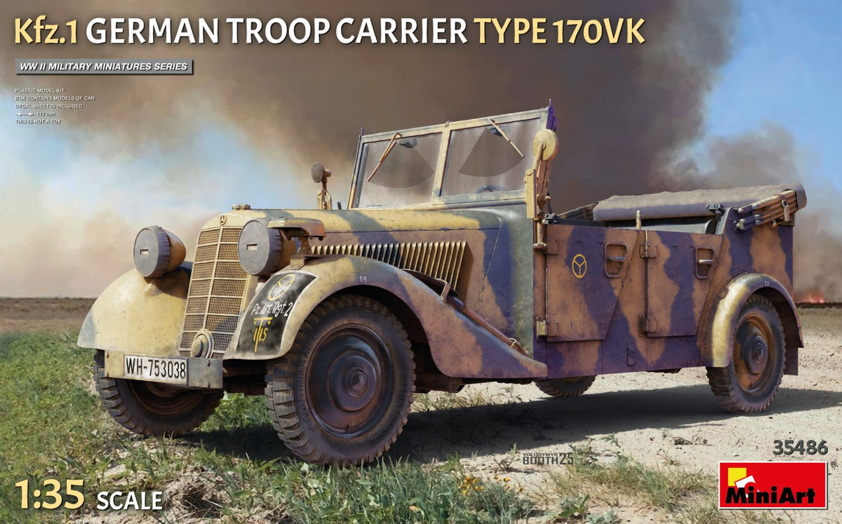 MiniArt Kfz.1 German Troop Carrier Type 170VK - 35486 box art