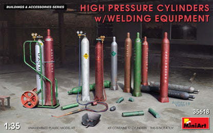 MiniArt High Pressure Cylinders w/ Welding Equip - 35618 box art