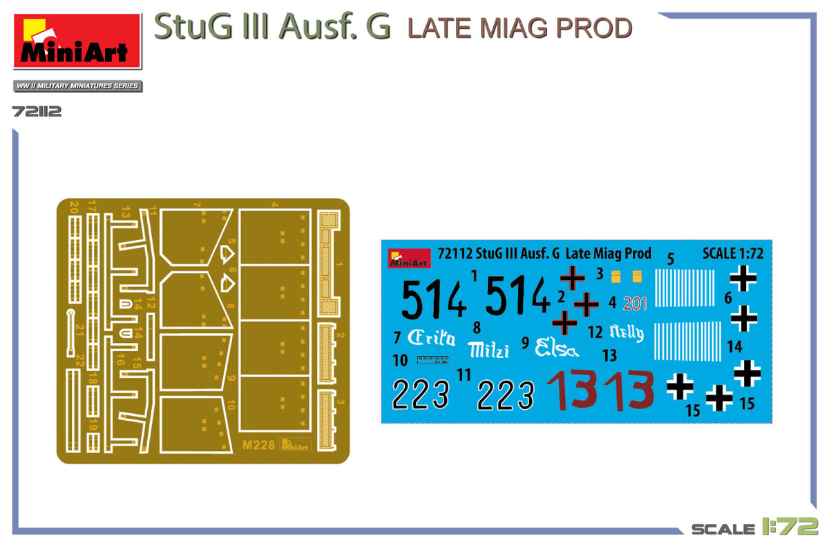 MiniArt 1/72 Military - StuH 42 Ausf. G Late Miag Prod - 72112