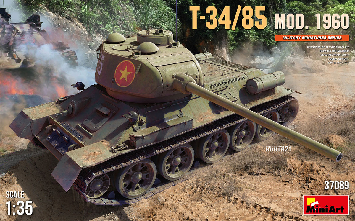 MiniArt T34/85 Mod 1960 - 37089 box art
