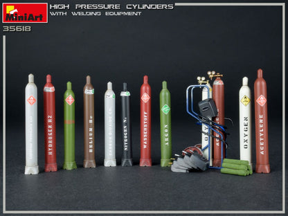 MiniArt 1/35 Military - High Pressure Cylinders w/ Welding Equip - 35618