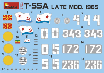 MiniArt 1/35 Military - T-55A Late Mod. 1965 Interior Kit - 37022