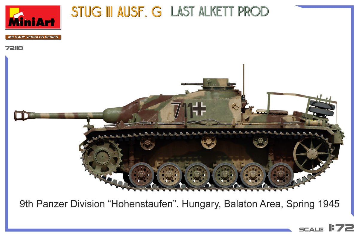 MiniArt 1/72 Military - StuG III Ausf G Last Alkett Prod - 72110