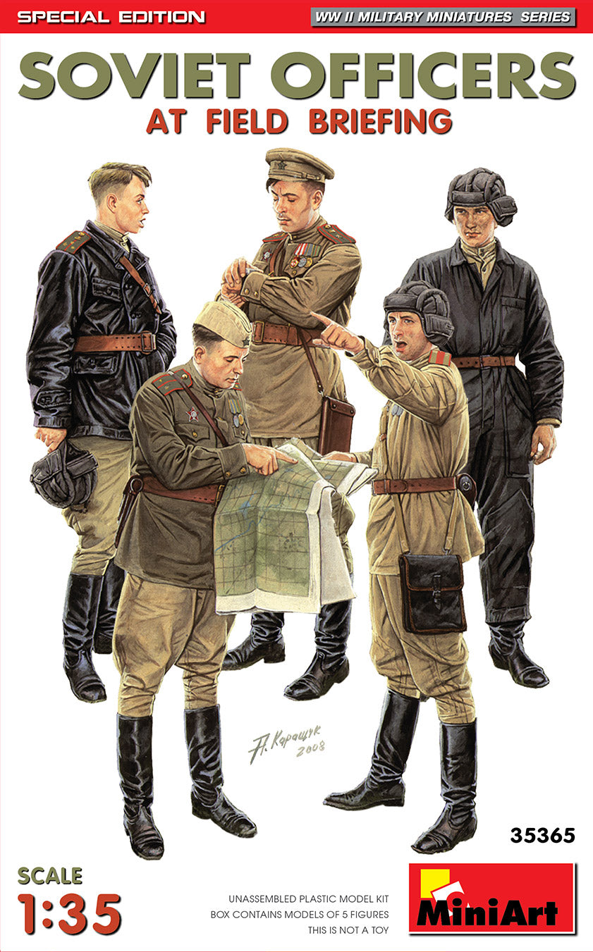 MiniArt Soviet Officers at Field Briefing - Special Ed - 35365 box art