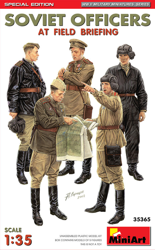 MiniArt Soviet Officers at Field Briefing - Special Ed - 35365 box art