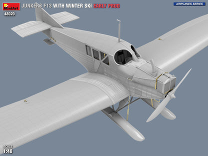MiniArt 1/48 Aircraft - Junkers F13 w/ Winter Ski, Early Prod - 48020