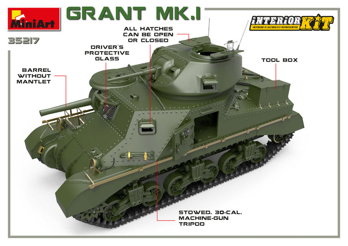 MiniArt 1/35 Military - Grant Mk. Interior Kit - 35217