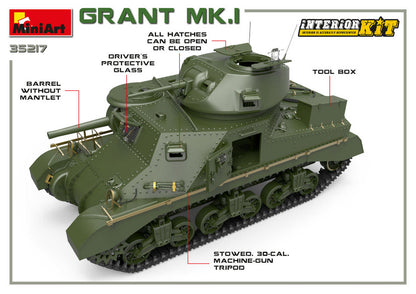 MiniArt 1/35 Military - Grant Mk. Interior Kit - 35217