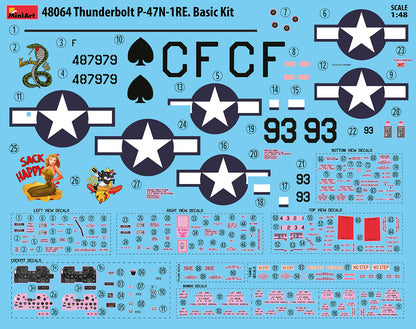 MiniArt 1/48 Aircraft - P-47N-1RE Thunderbolt Basic Kit - 48064