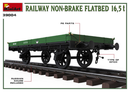 MiniArt 1/35 Accessories - Railway Non-Brake Flatbed 16.5t - 39004