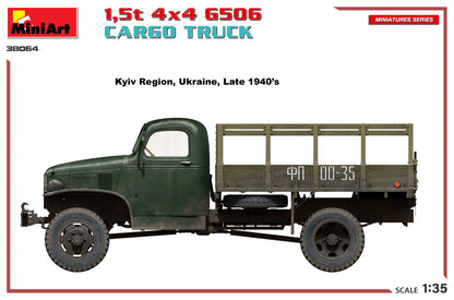 MiniArt 1/35 Military - 1.5t 4x4 G506 Cargo Truck - 38064