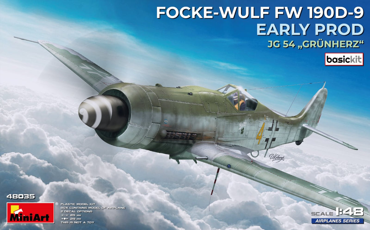 MiniArt Focke-Wulf Fw 190D-9 Early JG54 Grunherz - 48035 box art