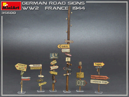 MiniArt 1/35 Military - German Road Signs WWII (France 1944) - 35600