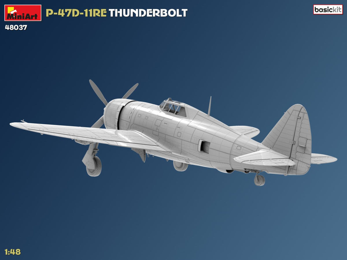MiniArt 1/48 Aircraft - P-47D-11RE Thunderbolt Basic Kit - 48037