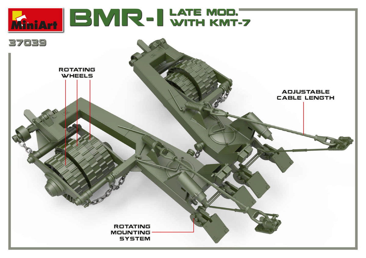 MiniArt 1/35 Military - BMR-1 Late Mod with KMT-7 - 37039