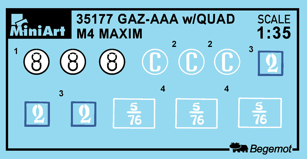 MiniArt 1/35 Military - GAZ-AAA with Quad M-4 Maxim - 35177