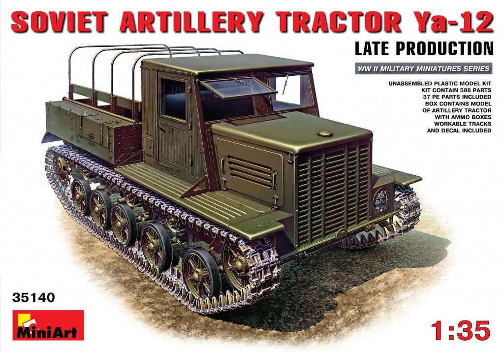 MiniArt Ya-12 Soviet Artillery Tractor (Late) - 35140 box art