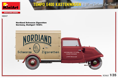 MiniArt 1/35 Military - Tempo E400 Kastenwagen 3 Wheel Box Track - 38047