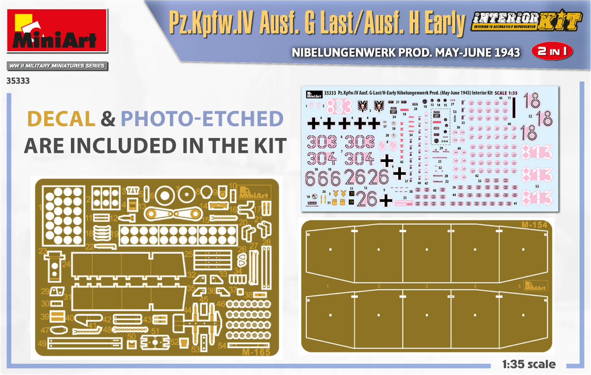 MiniArt 1/35 Military - Pz.Kpfw.IV Ausf G Last / H Early - 35333