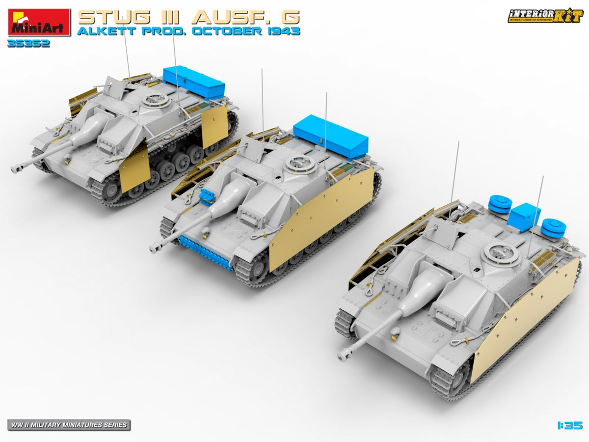 MiniArt 1/35 Military - StuG III Ausf. G Oct '43 Alkett Prod INT Kit - 35352