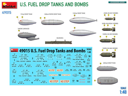 MiniArt 1/48 Military - US Fuel Drop Tanks and Bombs - 49015