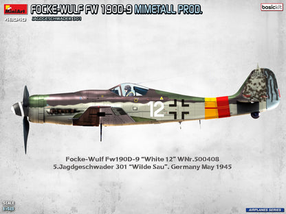 MiniArt 1/48 Aircraft - Focke-Wulf Fw 190D-9 Mimetall Jagdgeschwader - 48040