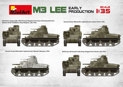 MiniArt 1/35 Military - M3 Lee Early Prod. Interior Kit - 35206
