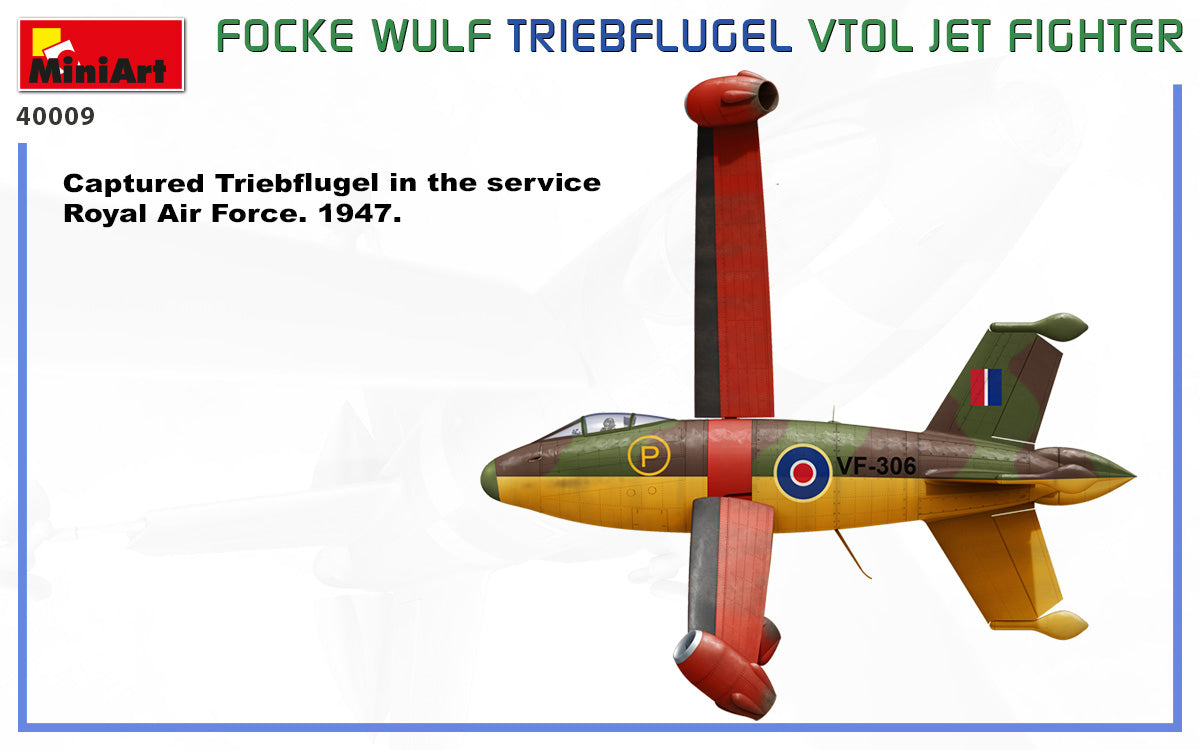 MiniArt 1/35 Aircraft - Focke-Wulf VTOL Triebflugel Jet Fighter - 40009