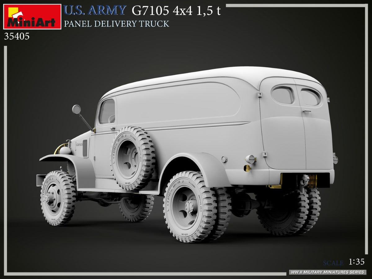MiniArt 1/35 Military - G7105 4x4 1.5t US Army Panel Delivery Truck - 35405