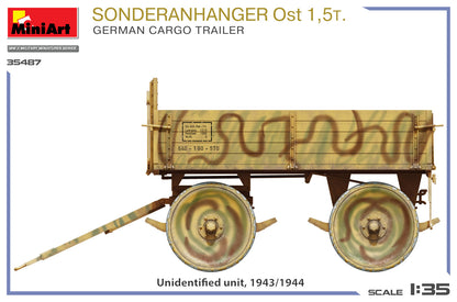 MiniArt 1/35 Military - Sonderanhager Ost 1.5t German Cargo Trailer - 35487