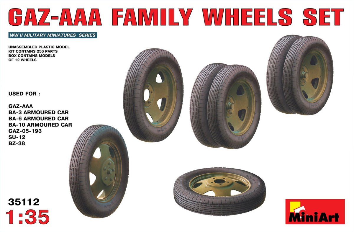 MiniArt GAZ-AAA Family Wheels Set - 35112 box art