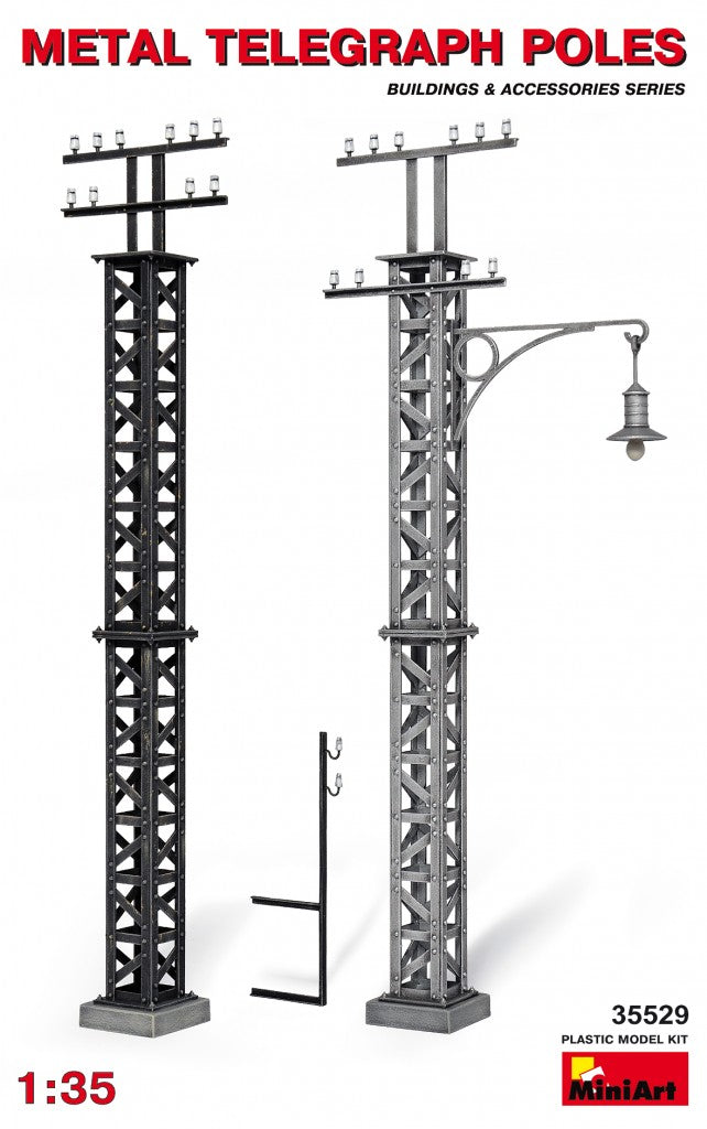 MiniArt Metal Telegraph Poles - 35529 box art