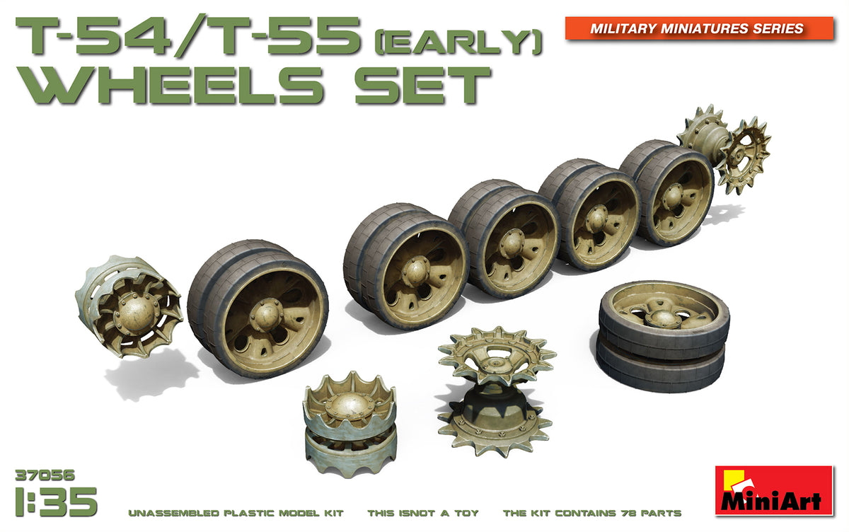 MiniArt T-54/T-55 Early Wheels Set - 37056 box art