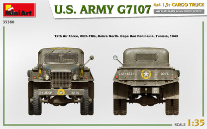 MiniArt 1/35 Military - U.S. ARMY G7107 4X4 1,5t CARGO TRUCK - 35380