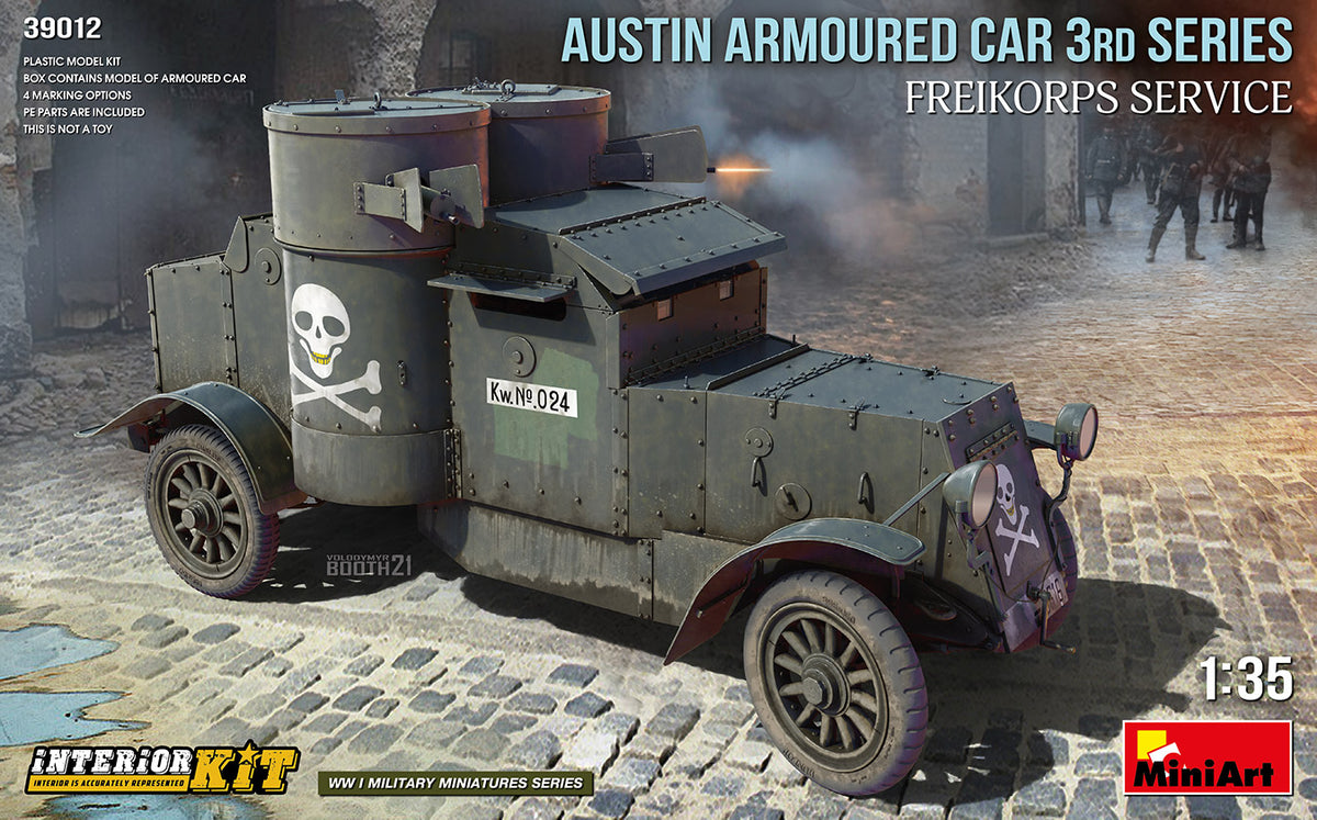 MiniArt Austin 3rd Series, Freikorps Service Int - 39012 box art