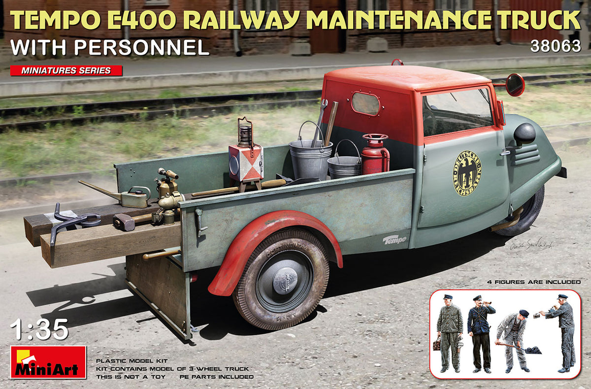 MiniArt Tempo E400 Railway Maitenance Truck - 38063 box art