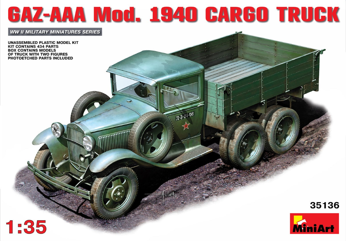 MiniArt GAZ-AAA Mod.1940 Cargo Truck - 35136 box art