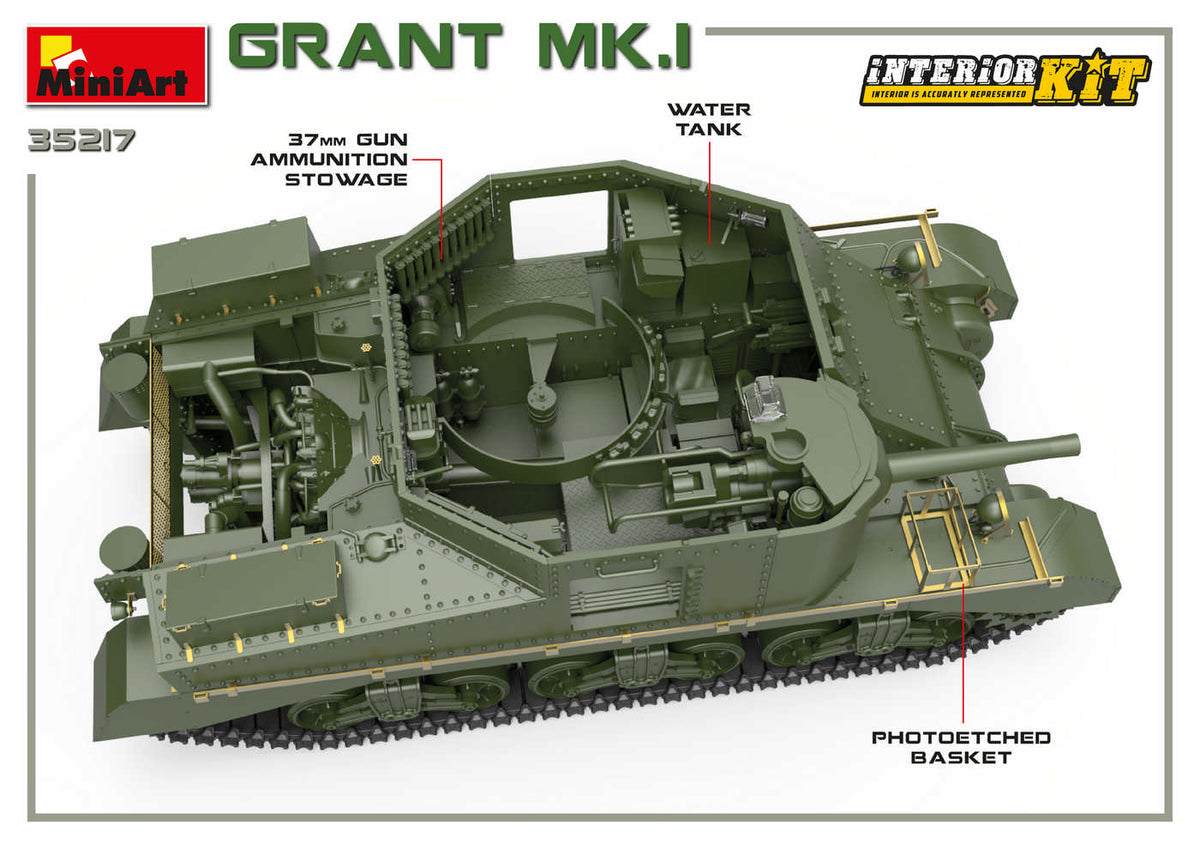 MiniArt 1/35 Military - Grant Mk. Interior Kit - 35217