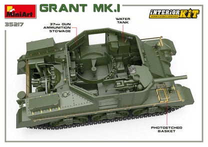 MiniArt 1/35 Military - Grant Mk. Interior Kit - 35217