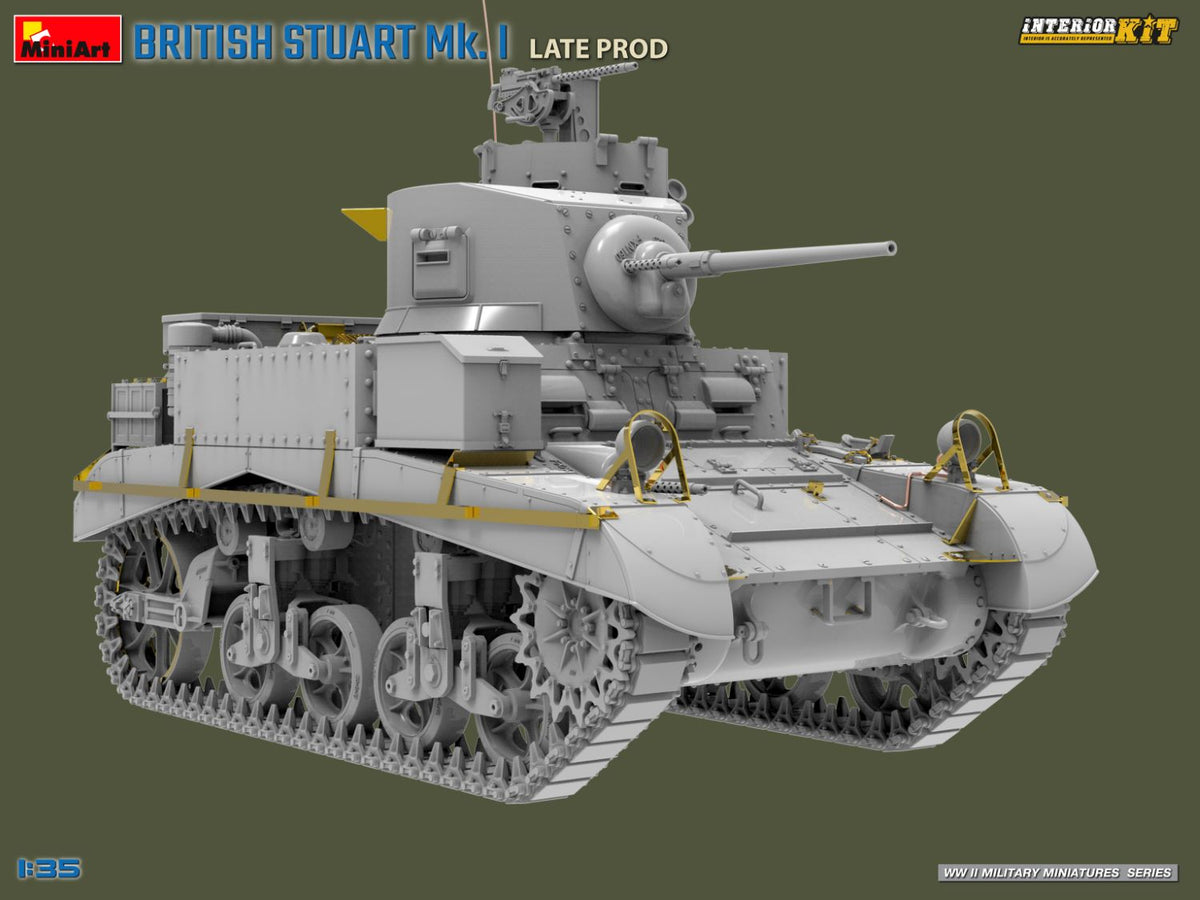 MiniArt 1/35 Military - M3 Stuart Mk I Late Prod (Interior Kit) - 35441